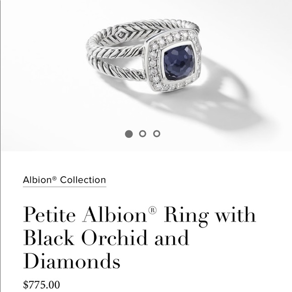 David Yurman Jewelry - David Yurman Petite Albion Ring- Black Orchid